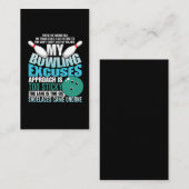 ボーリングがボウリおもしろいングボールストライクスポーツ 名刺 (正面/裏面)