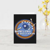 ボーリングとビリヤード – 2 Ll カード (黄色い花)