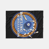 ボーリングとビリヤード – 2 Ll フリースブランケット (正面(横))