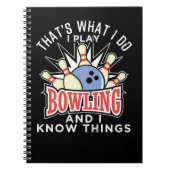 ボーリングと私は物事を知っている260ボウリングをする人、 クリケットの投手 ノートブック (正面)