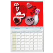 ボーリングのおもしろい カレンダー (2月 2027)