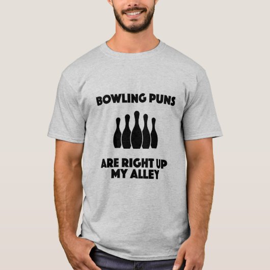 ボーリングのしゃれは私の細道のTシャツの上の権利です Tシャツ (正面)