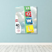 ボーリングのアートワーク キャンバスプリント (インサイチュ (ウッドフロア))