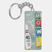 ボーリングのアートワーク キーホルダー (正面左)