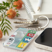 ボーリングのアートワーク キーホルダー (正面右)