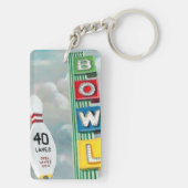 ボーリングのアートワーク キーホルダー (裏面)