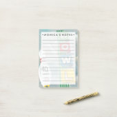 ボーリングのアートワーク ポストイット (デスク上)