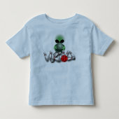 ボーリングのエイリアンのティー トドラーTシャツ (正面)