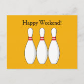ボーリングのカスタマイズ シーズンポストカード (正面)