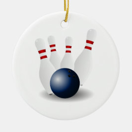 ボーリングのクリスマスのオーナメント セラミックオーナメント