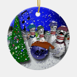 ボーリングのクリスマスキャロル セラミックオーナメント