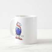 ボーリングのクリスマス コーヒーマグカップ (正面左)