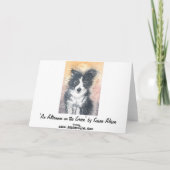 ボーリングのコーギーのバースデー・カード カード (裏面)