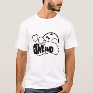 ボーリングのシルエット Tシャツ