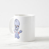 ボーリングのスカル コーヒーマグカップ (正面左)