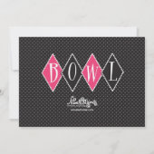 ボーリングのバースデーパーティ招待状 招待状 (裏面)