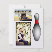 ボーリングのバースデー・カード 招待状 (裏面)