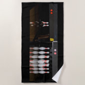 ボーリングのビーチタオル ビーチタオル (正面)