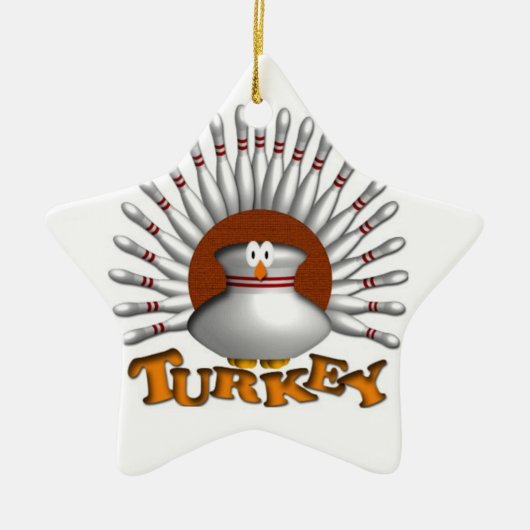 ボーリングの七面鳥 セラミックオーナメント (正面)