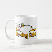 ボーリングの可愛い人のコーヒーのマグ コーヒーマグカップ (左)