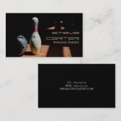 ボーリングの専門のパーソナルトレーナーの先生 名刺 (正面/裏面)