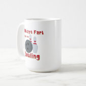 ボーリングの時はいつも怖い コーヒーマグカップ (正面左)