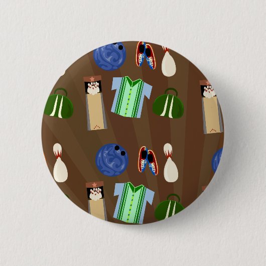 ボーリングの時間! 缶バッジ (正面)