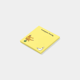 ボーリングの漫画のパーソナライズされたボウリングをする人、 クリケットの投手 ポストイット