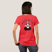 ボーリングの究極のゴール12ストライク Tシャツ (裏面フル)