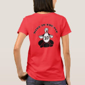 ボーリングの究極のゴール12ストライク Tシャツ (裏面)