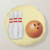 ボーリングの装飾用クッション ラウンドクッション (裏面)