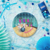 ボーリングの誕生会のプレート-女の子 ペーパープレート (パーティー)