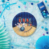 ボーリングの誕生会のプレート-男の子 ペーパープレート (パーティー)