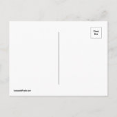 ボーリングの誕生会の郵便はがきの招待状 案内ポストカード (裏面)