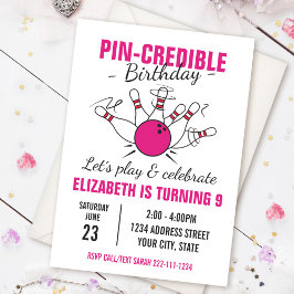 ボーリングの誕生日の招待 招待状
