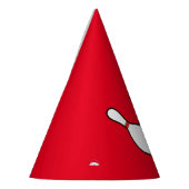 ボーリングの誕生日球およびピン パーティーハット (左)