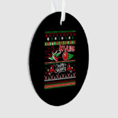 ボーリングの醜いクリスマス オーナメント (正面)