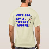 ボーリングの雷ワイシャツ-変化 Tシャツ (裏面)