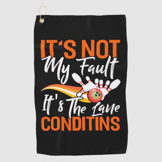 ボーリングは僕の罪ではない ゴルフタオル (正面)