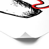 ボーリングは才能ある人材のためのボウリングをする人、 クリケットの投手 ポスター (コーナー)