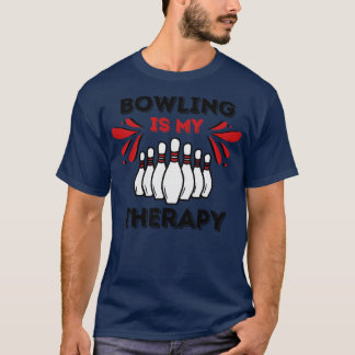 ボーリングは私のセラピー Tシャツ
