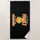 ボーリングは路線条件だ ビーチタオル (正面)