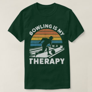 ボーリングはBowliの私のセラピーユーモアのあるアパレルである Tシャツ