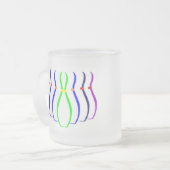 ボーリングはTシャツとギフトをピン留めする。 フロストグラスマグカップ (正面左)