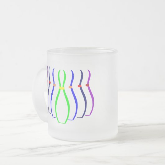 ボーリングはTシャツとギフトをピン留めする。 フロストグラスマグカップ (正面左)