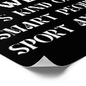 ボーリングもしことわざが嫌いおもしろいだ ポスター (角)