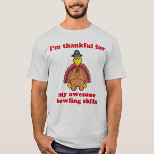 ボーリングをすることのために感謝している Tシャツ