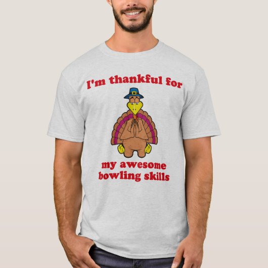 ボーリングをすることのために感謝している Tシャツ (正面)