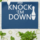 ボーリングをすることは平静を保ち、それらを-すべての色たたきます キッチンタオル (折り畳み)