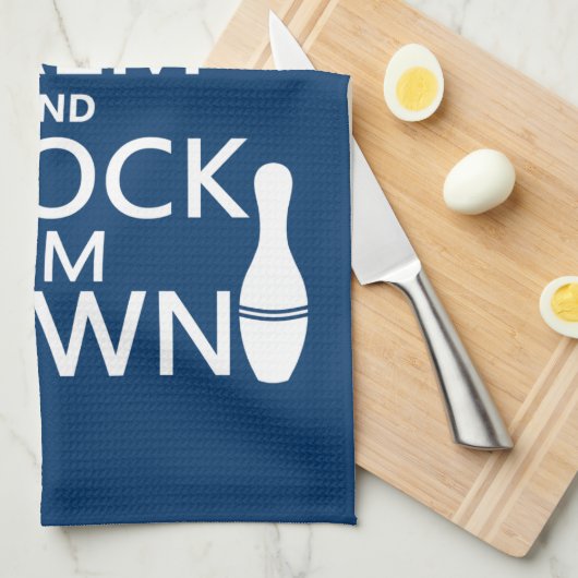 ボーリングをすることは平静を保ち、それらを-すべての色たたきます キッチンタオル (四つ折り)